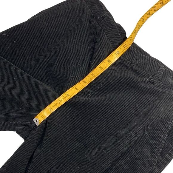 LANDS' END Black Corduroy Trouser Pants - Picture 7 of 8